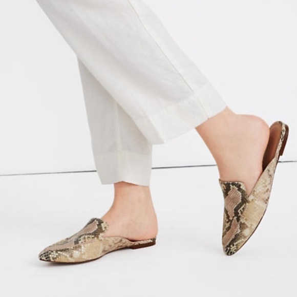 Madewell the frances skimmer mike snake embossed - Picture 1 of 4